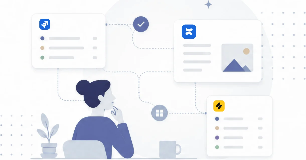Atlassian導入で起きやすい課題のイメージ