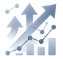 Expand step icon — arrows and chart
